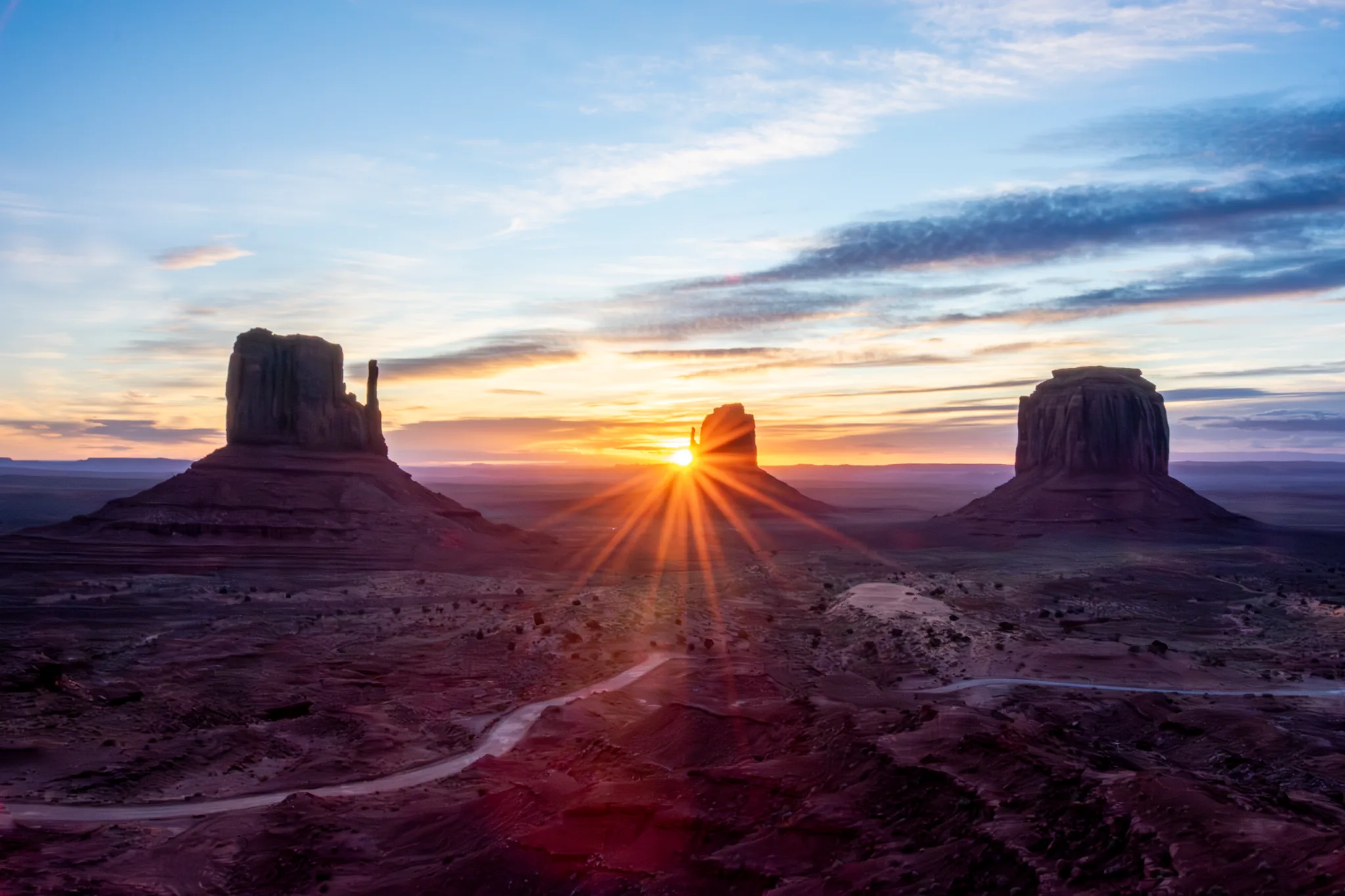 Monument Valley at sunrise